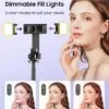 53'' Selfie Stick Tripod with Light
